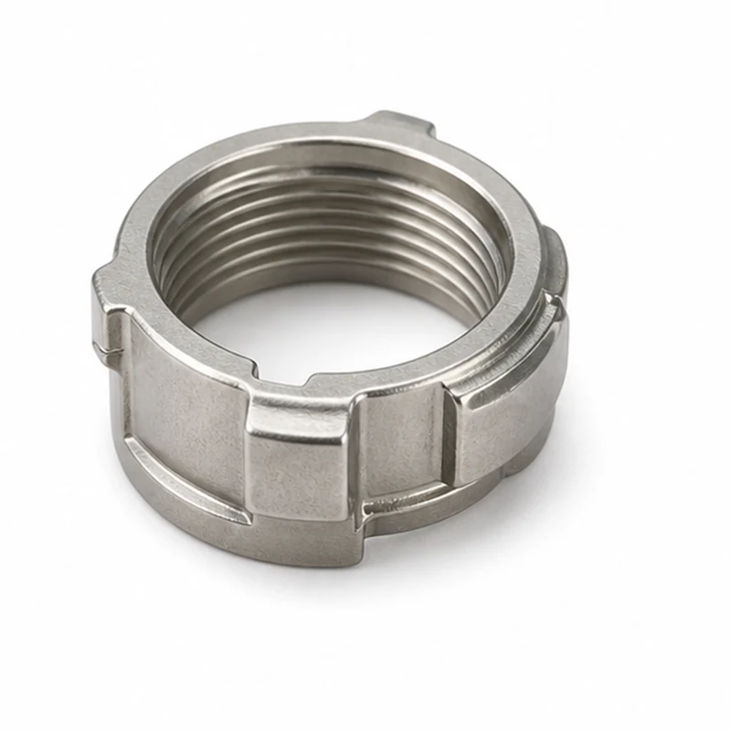 MIM coaxial connector coupling ring