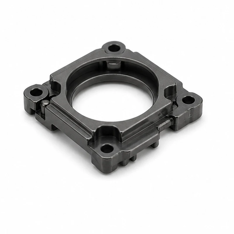 MIM camera module retaining frame