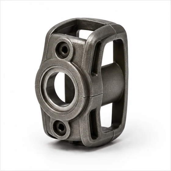 MIM robot wrist actuator housing